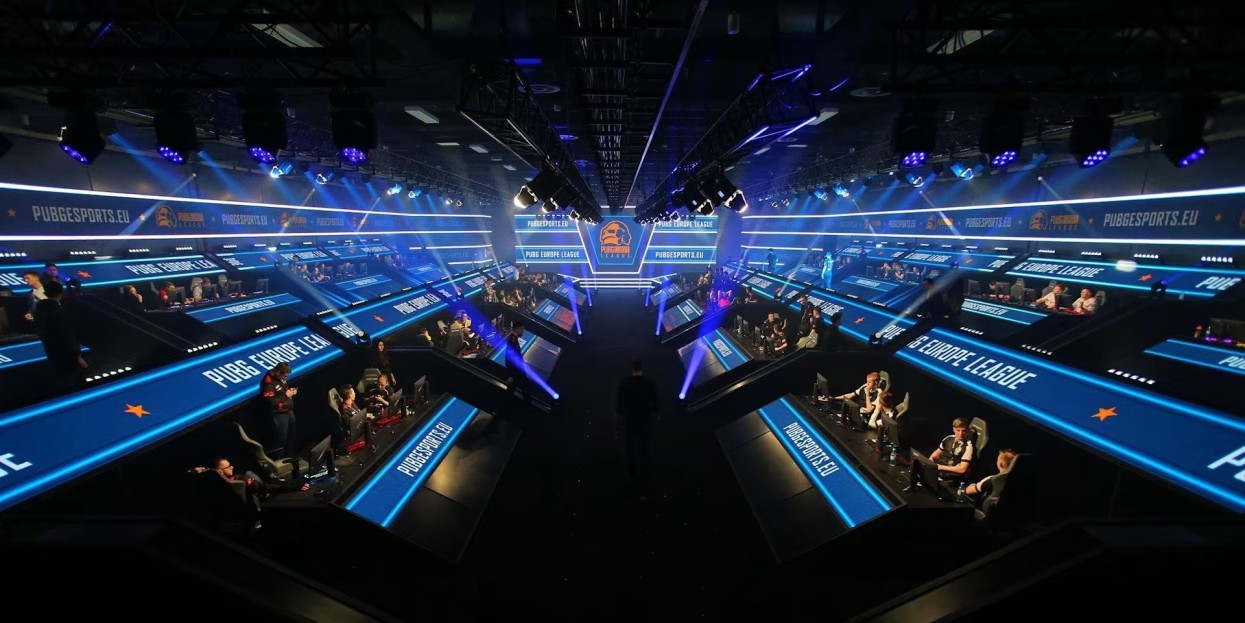 Auf dem Bild sieht man das eSports-Event von PubG in den Messehallen in 2019. Auf dem Bild sieht man das eSports-Event von PubG in den Messehallen in 2019.