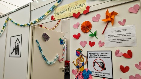 Flüchtlingszentrum von innen