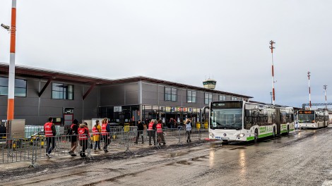 Ankunft Berlin Tegel Flüchtlingsunterkunft