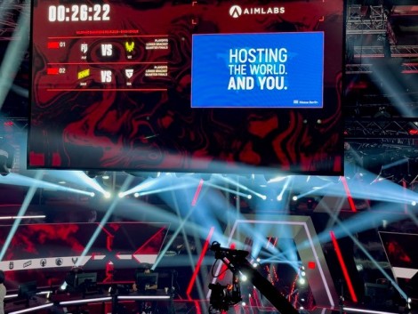 Blick in die Arena des Halbfinales auf der Messe Berlin.