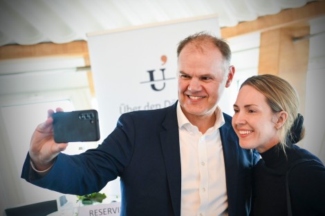 Achim Oelgarth (Berlin Finance Initiative) und Jessica Holzbach (Pile)