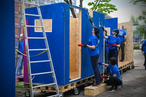 Messe Berlin baut fünf Tiny Houses