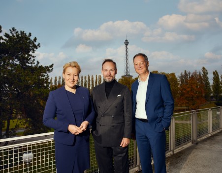 Franziska Giffey, Marco Voigt und Dr. Mario Tobias