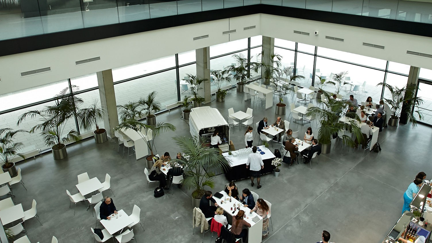 Cube Café as catering area