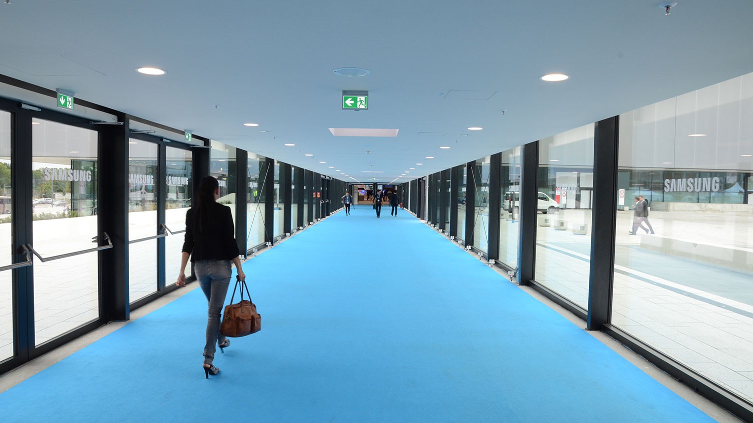 Walkway to halls level 2