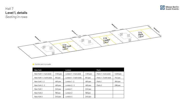 Plan Hall 7 Level 1